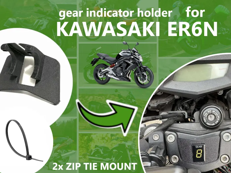 Kawasaki er6n gear indicator holder