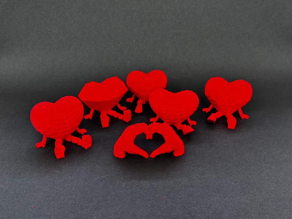 Flexi Block Heart for Valentine's Day by Ireality MakerWorld: Download ...