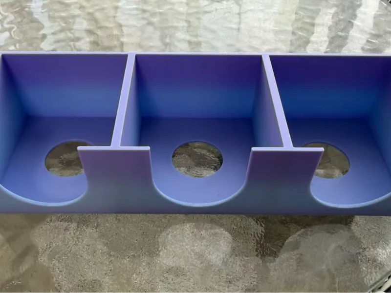 3 small open boxes for cards
