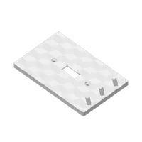 Cache-interrupteur motif cube — photo 3