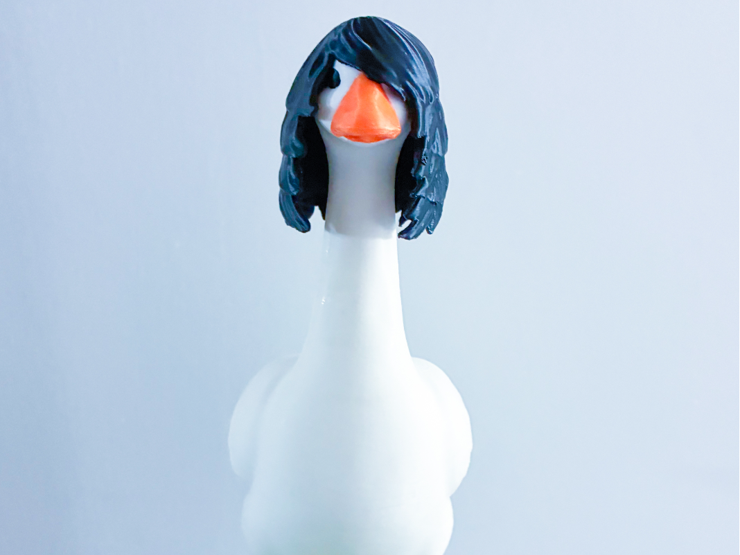 Emo Girl Wig Desk Goose Gear - 1