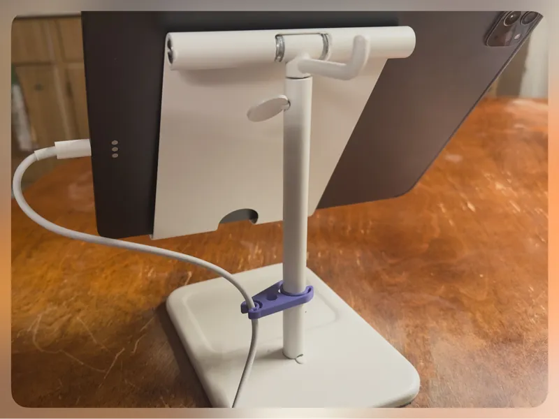 Cable Clip for IKEA HAVREHOJ Tablet Stand