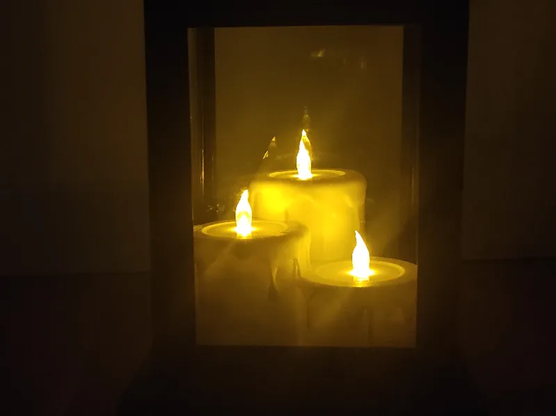 Waxy tealight candles