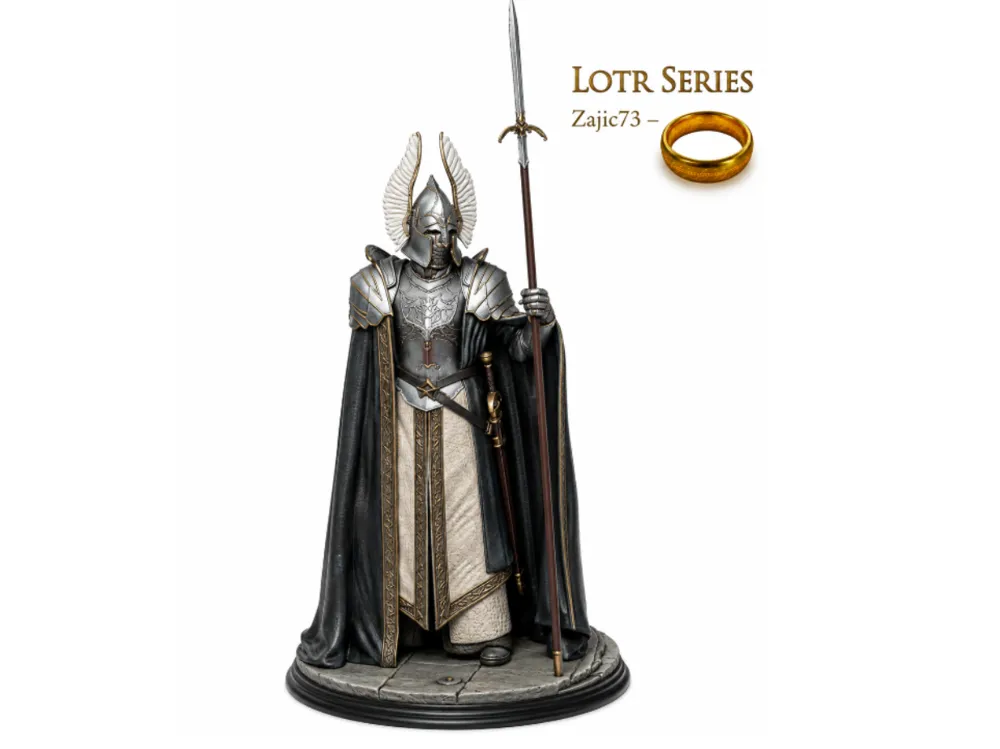 Soporte: FOUNTAIN GUARD OF GONDOR (Lord of The Rings -LOTR). Referencia del modelo original.