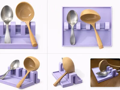Kitchen utensil rest 