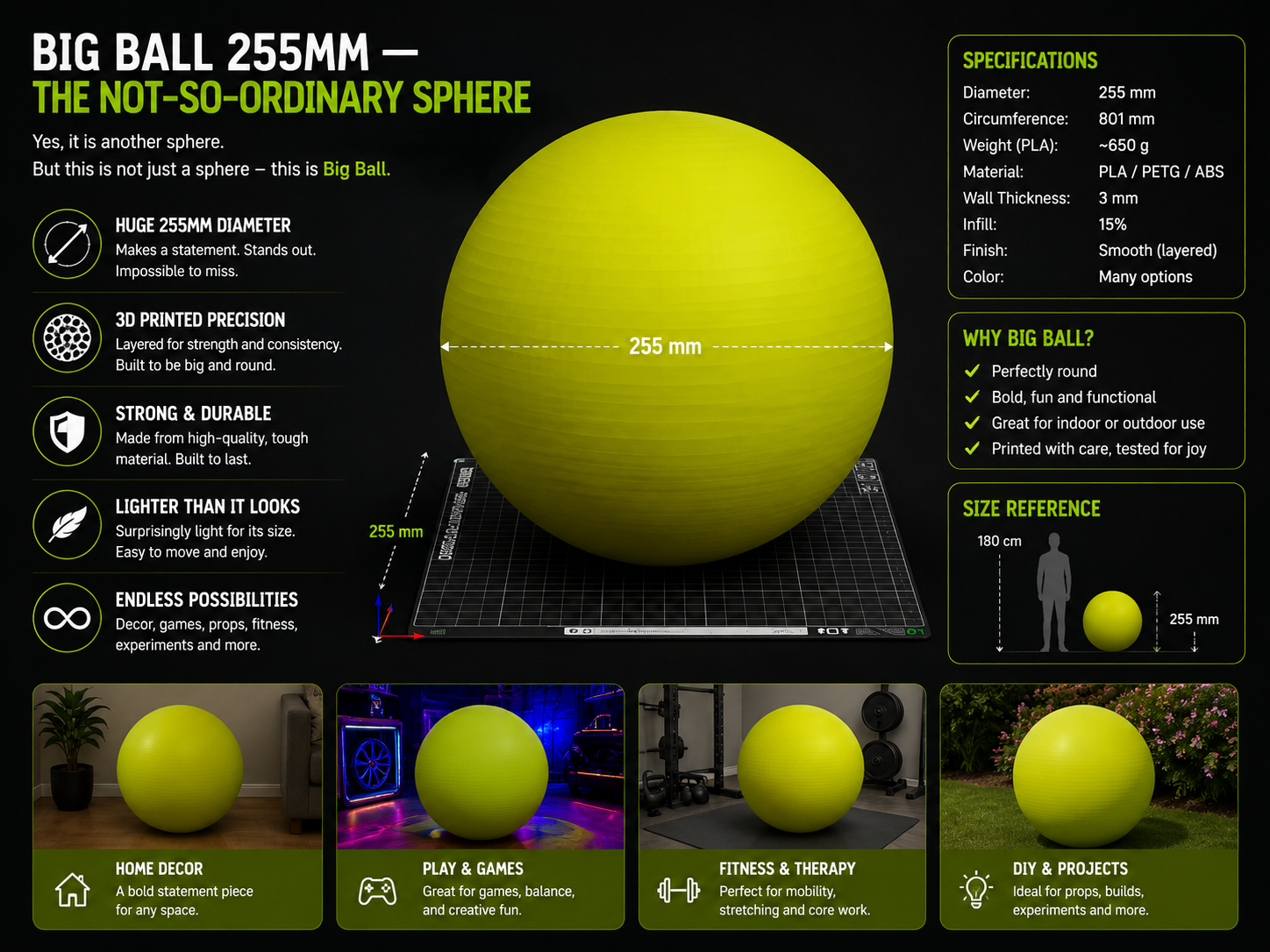 Big Ball 255mm — The Not-So-Ordinary Sphere
