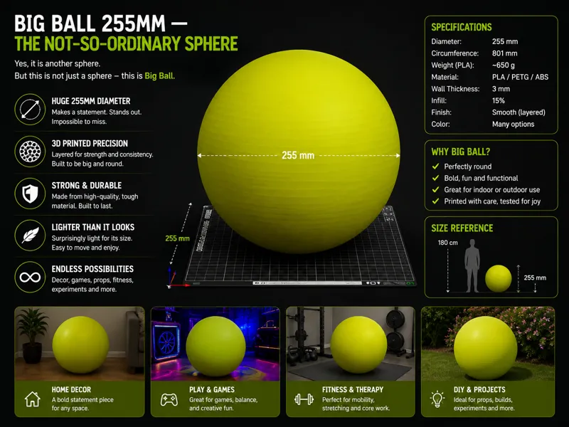 Big Ball 255mm — The Not-So-Ordinary Sphere