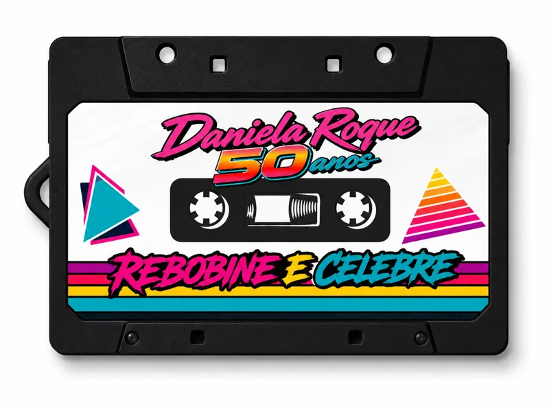 Retro Cassette Keychain – Personalized 80s Style