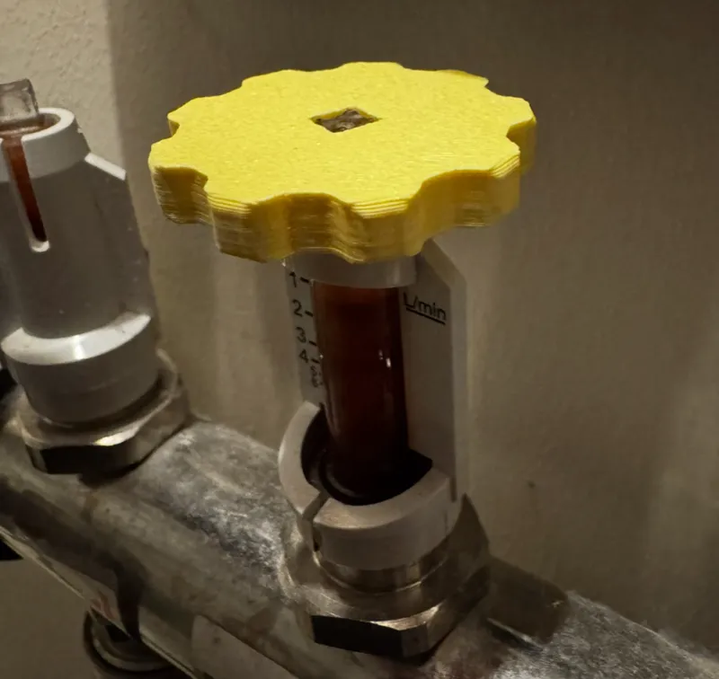 Valve floorheating
