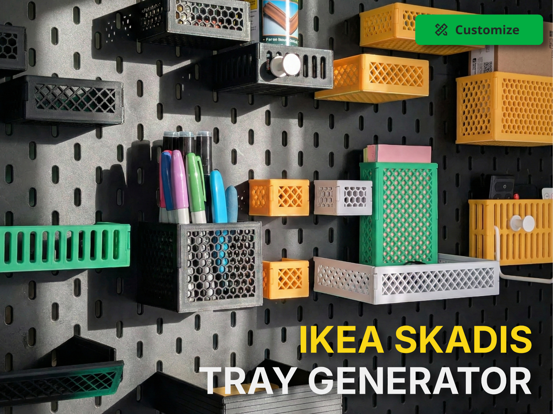 IKEA Skadis Customisable Tray Generator