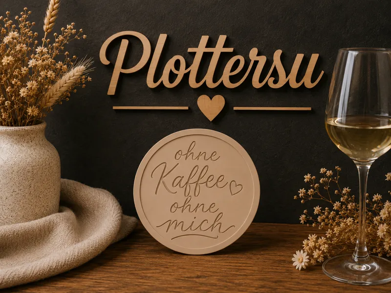 Ohne Kaffee ohne mich Untersetzer