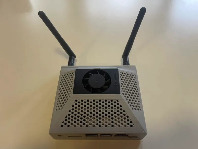 Jetson Orin Nano Case with dual antenna