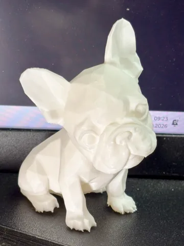 Figura decorativa: Low Poly French Bulldog – Sitting Statue — vista de referencia 5