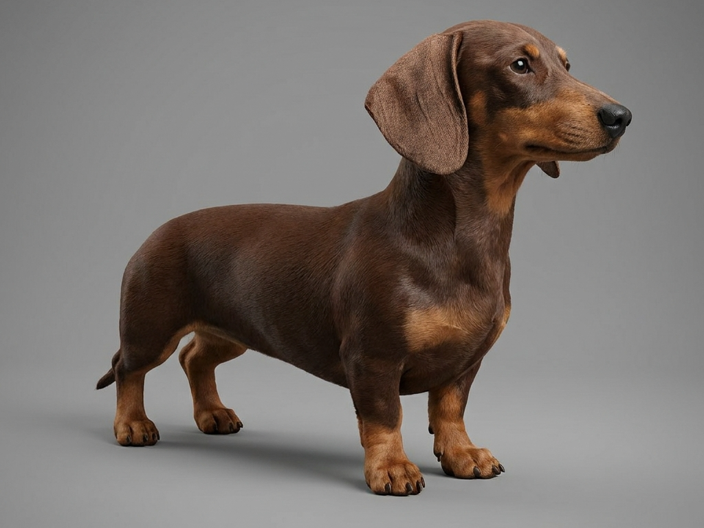 Statua di Bassotto 3D (Dachshund Dog Sculpture)