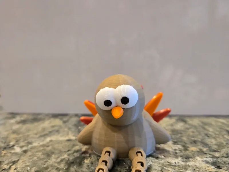 A articulated turkey 