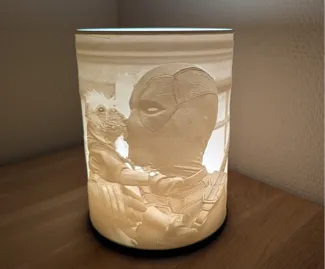 Deadpool and Wolverine lithophane lamp