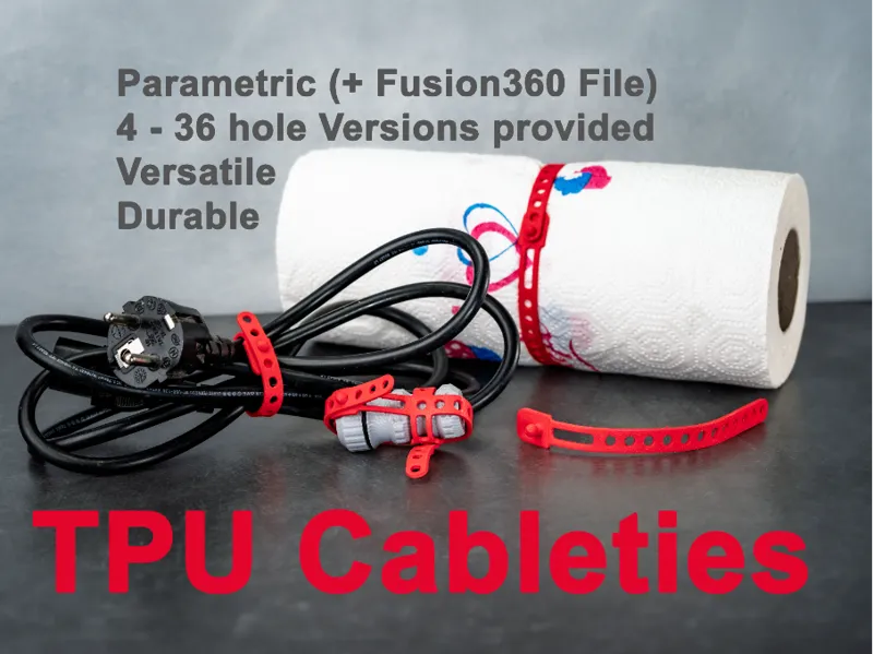 TPU Cabletie different lengths parametric Fusion