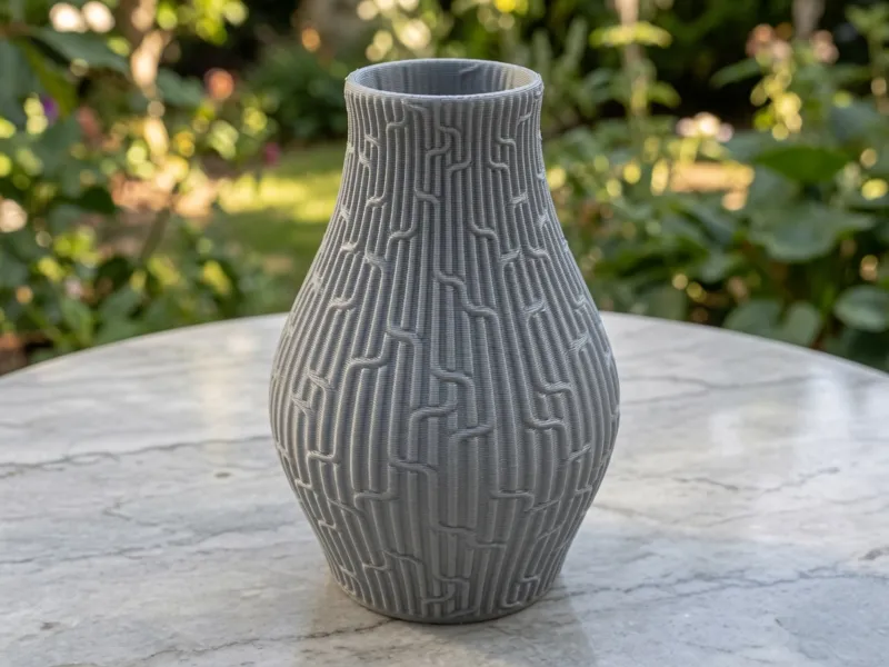 Geometric Maze Vase
