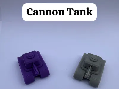Mini Cannon Tank - No Supports
