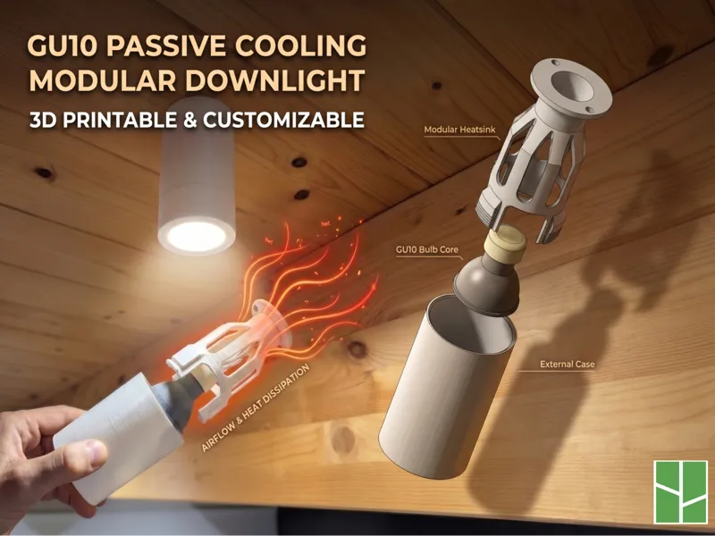 GU10 High-Flow Ventilated Lamp – Cooling System