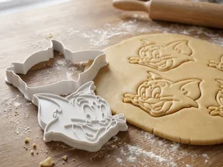 Tom Cat Cookie Cutter And Stamp