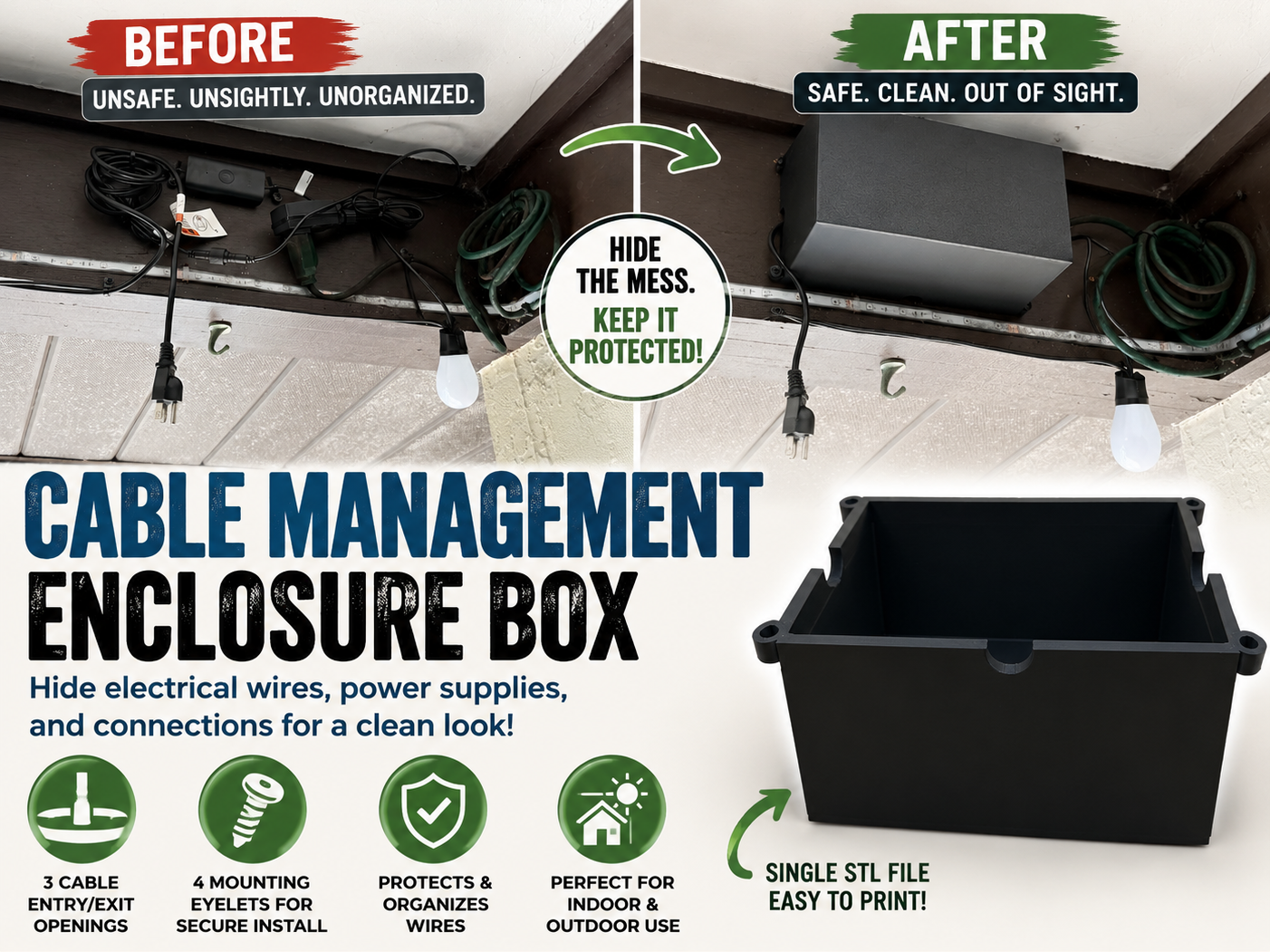 Electrical Wire Cover Box