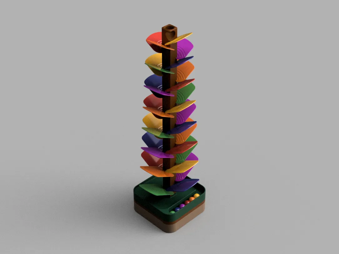 Musical Marble Tree / Dice Tower view 3