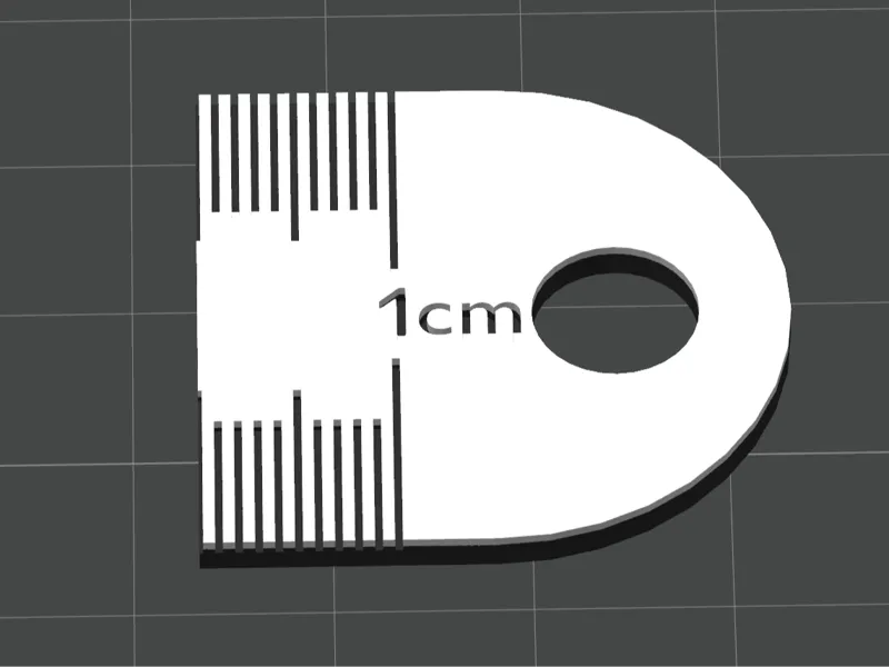 1cm metric ruler