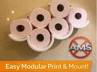 Toilet roll cloud shelf