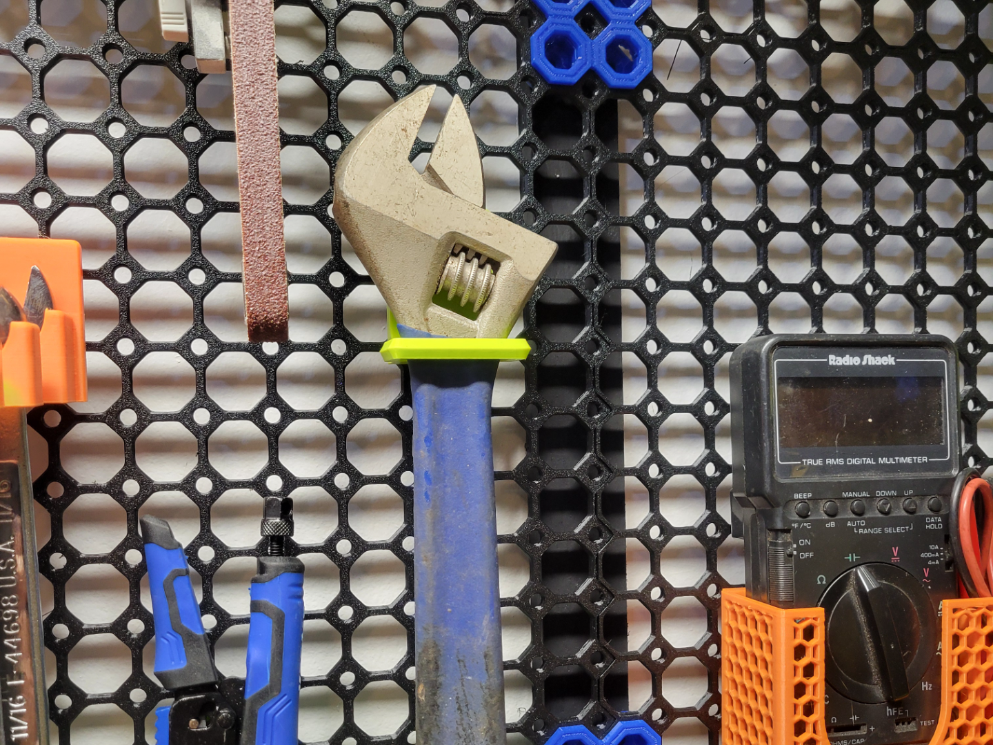 Customizable Square Tool Holder, Any Mount 3D model