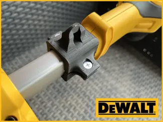 Square shoulder strap add-on for Dewalt trimmers