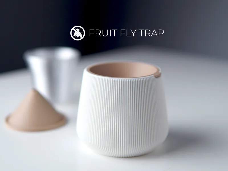 Decorative Fruit Fly Trap with Removable Cup
