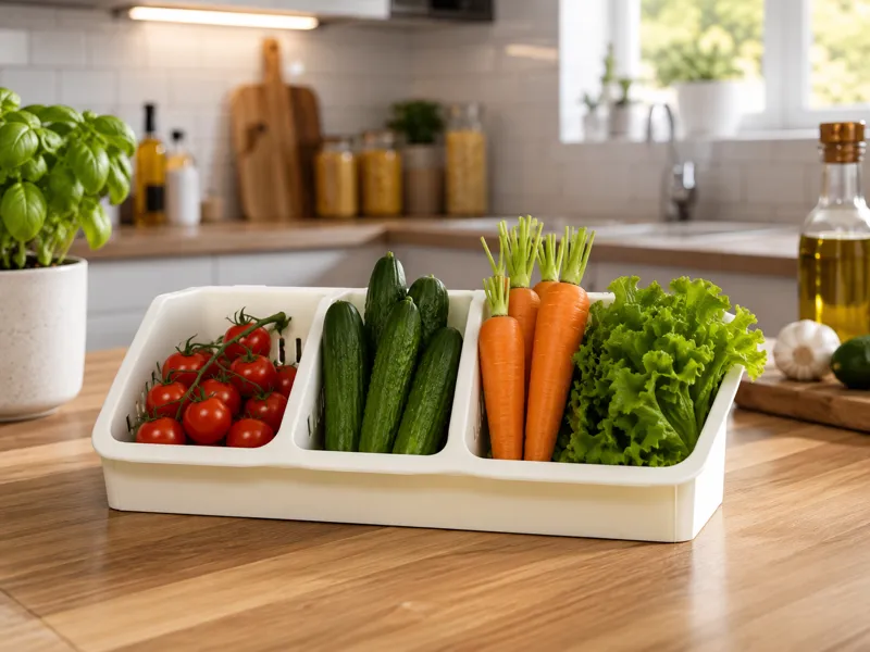 Vegetable Organizer-Kitchen Storage Tray 