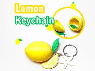 Lemon Keychain