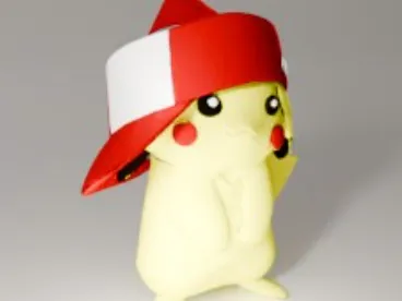 pikachu with hat