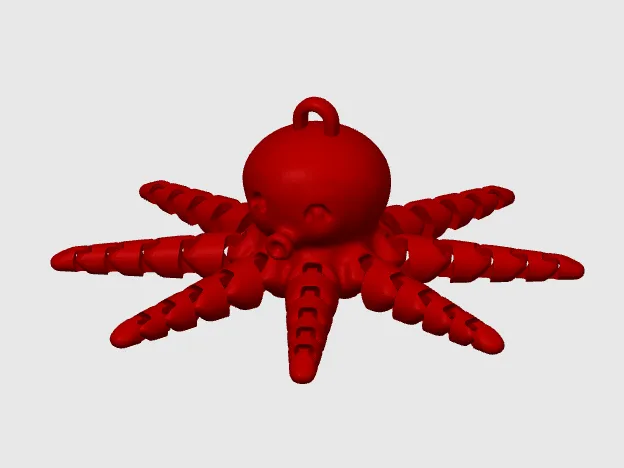 Octopus pendant, keychain