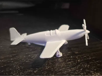 1/144 scale P-51C Mustang - simple model