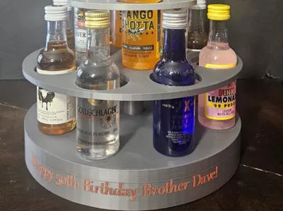 shooter display stand with photo holder