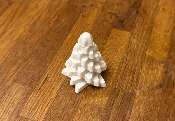 Sapin de Noël tournant (fidget et décoration)
