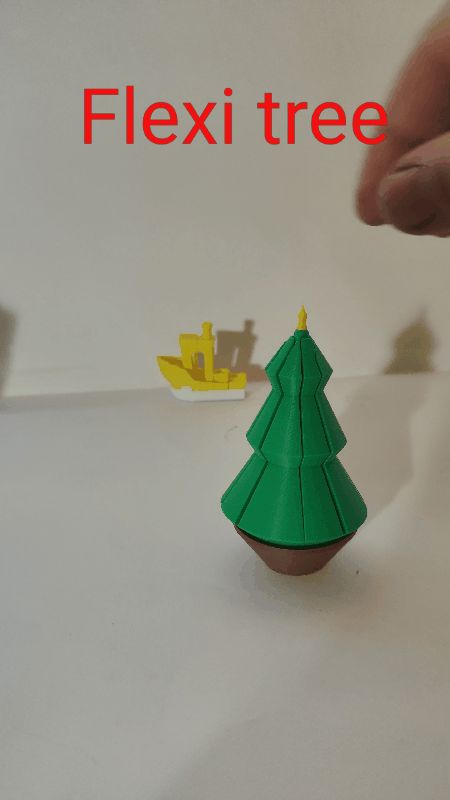 Flexi tree articulated Christmas decoration