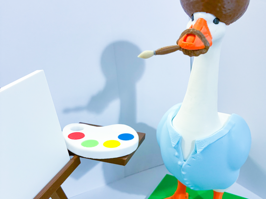 Bob Ross Themed Desk Goose Gear - 1