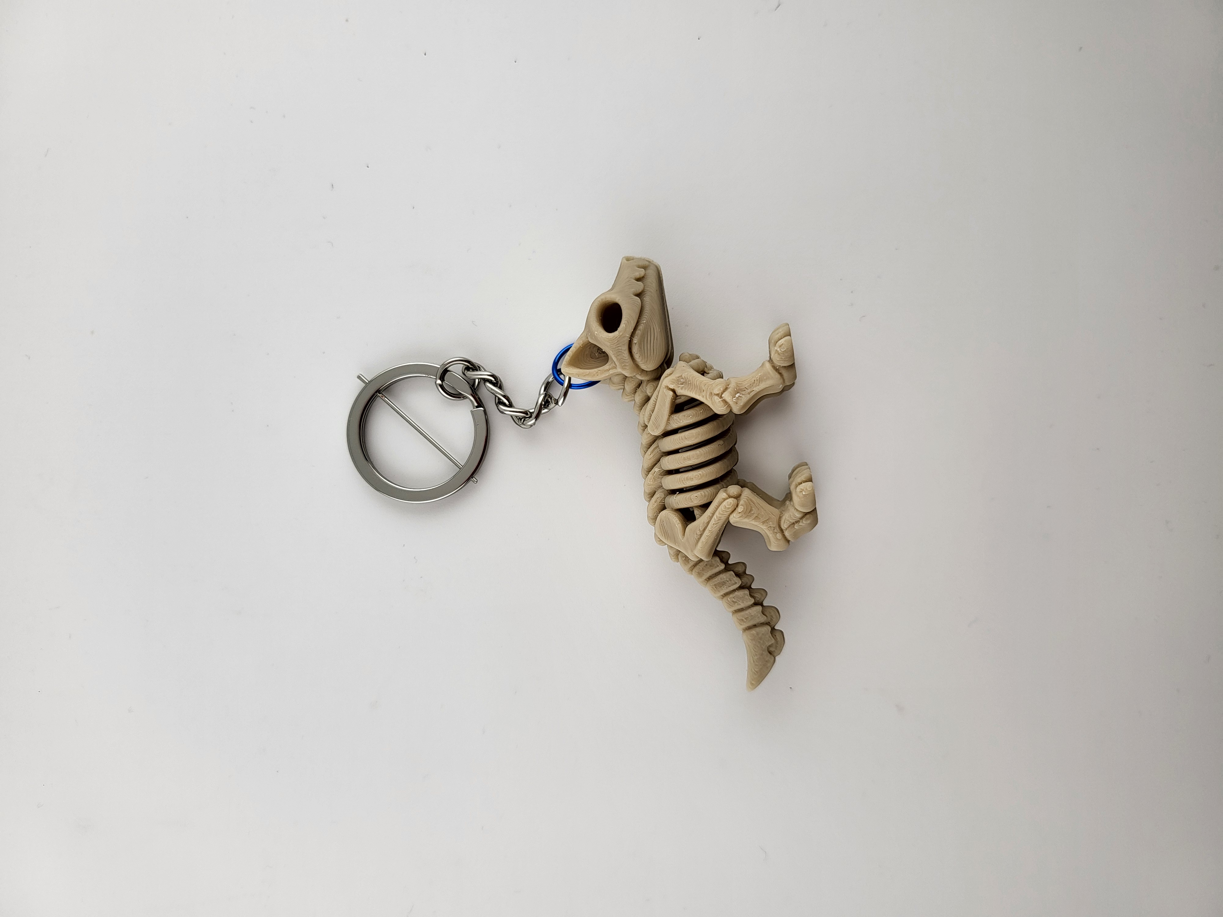 3Dプリント キツネの骨格キーホルダー – 3Dプリントされた動物の頭蓋骨