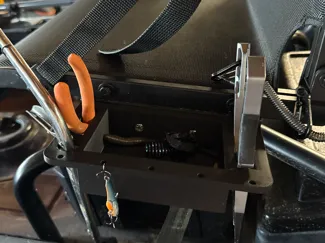 native kayak seat mount organizer