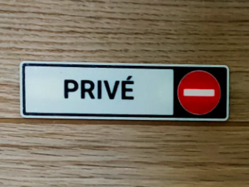 Panneau "Privé"