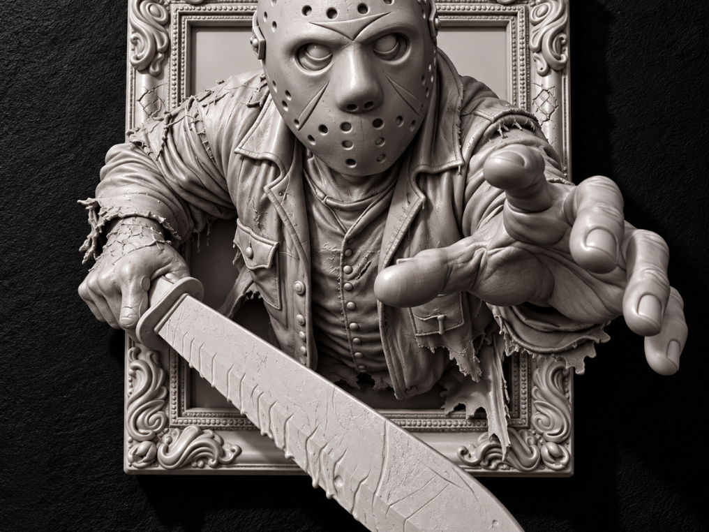 JASON VOORHEES – 3D HORROR FRAME EFFECT - 1