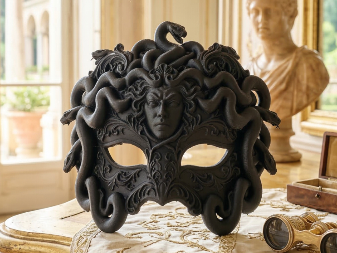 Baroque Medusa Mask - The Gorgon’s Gaze