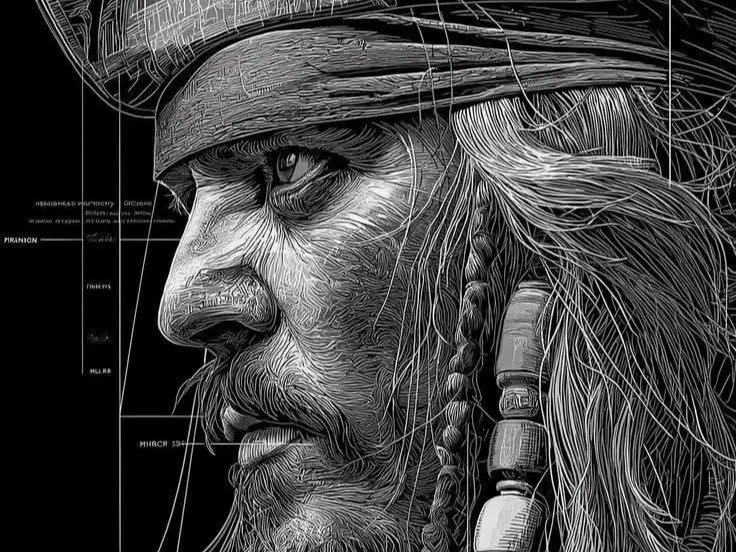 Captain Sparrow in Blue