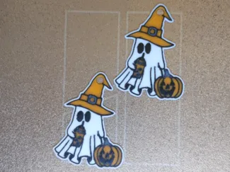 Halloween Ghost with Witch Hat