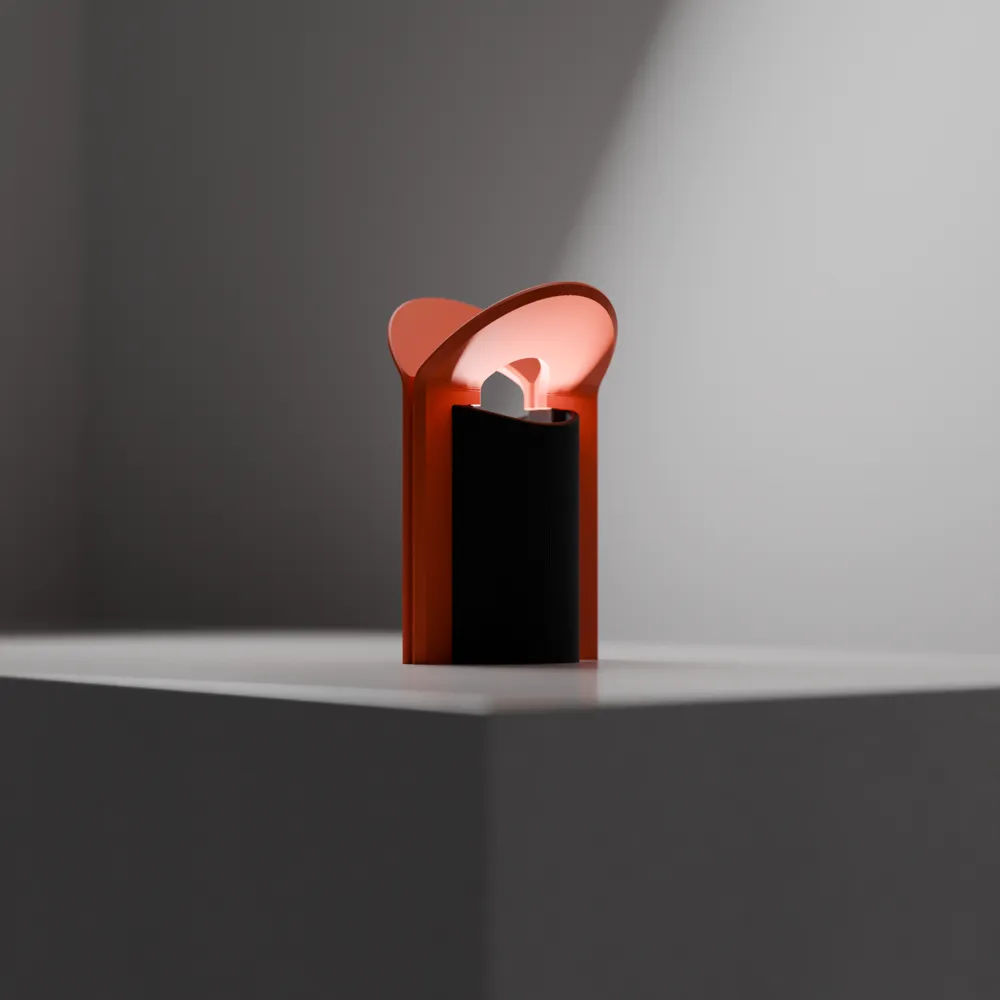 Photo inspiration: Modern Ambient Bounce Light Uplighter Free 3D Print Model Photo Inspiration