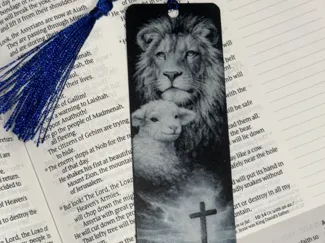 The Lion, the Lamb, and the Cross Bookmark